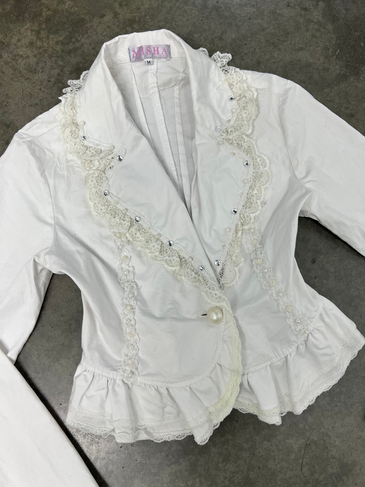 Vintage lace fitted jacket