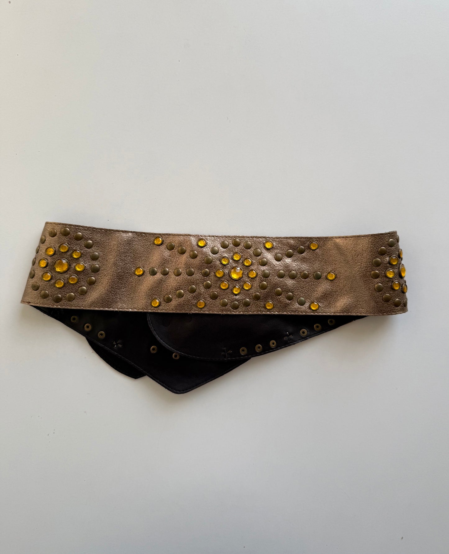 Vintage buckled boho belt
