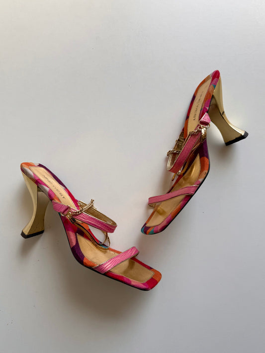 Vintage Nine West chain heels