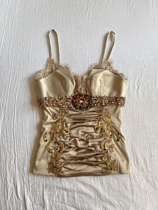 Beaded royal corset