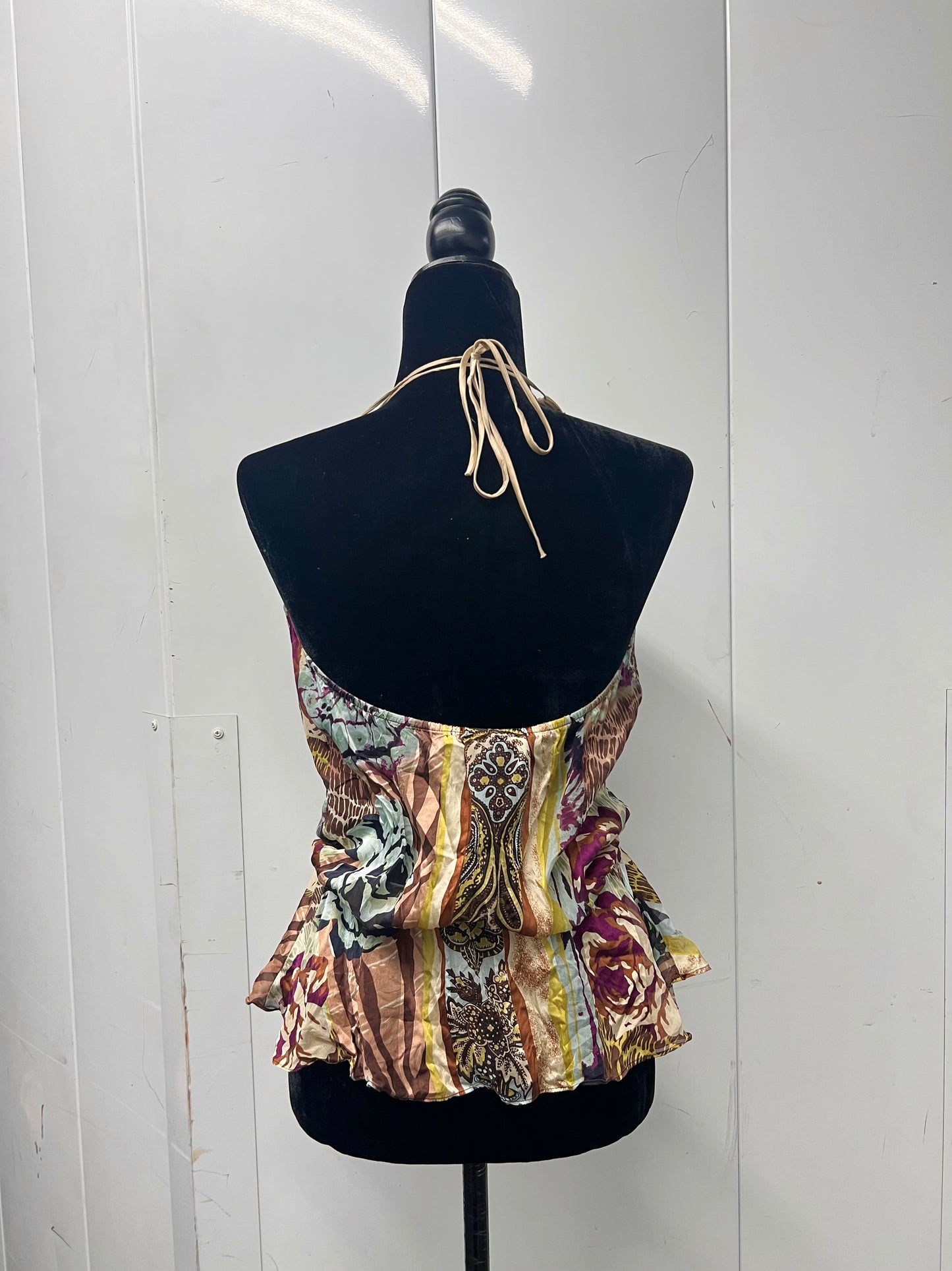 Vintage silk halter top